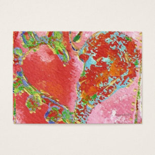 Cartes De Visite "empreinte numérique" coeur valentine