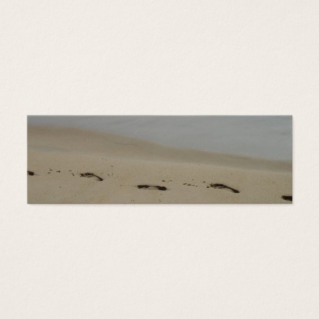 Cartes De Visite Empreintes dans le Signet de sable (Devant)