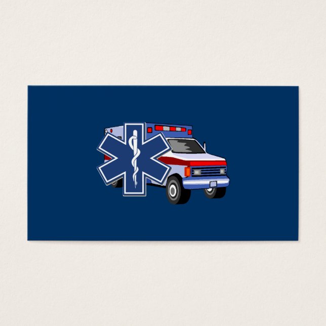 Cartes De Visite EMS Ambulance (Devant)