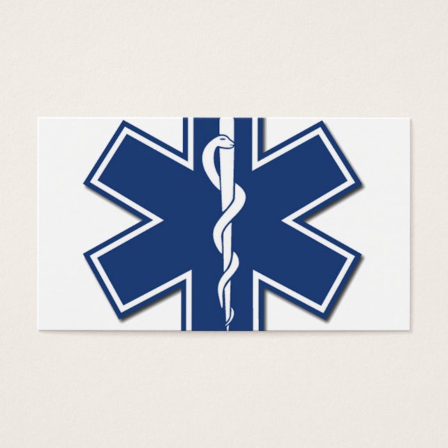 Cartes De Visite EMS Star of life (Devant)
