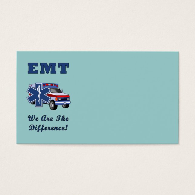 Cartes De Visite EMT Nous Sommes La Différence (Devant)
