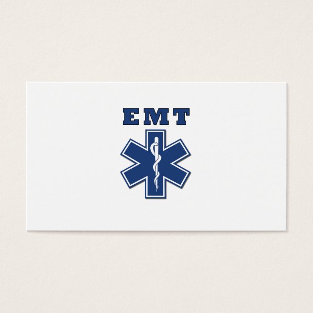 Cartes De Visite EMT Star of Life (Devant)