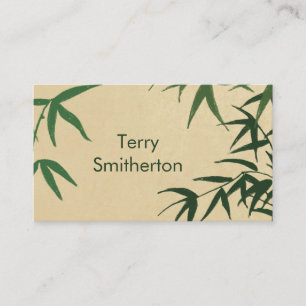 Cartes de visite en bambou