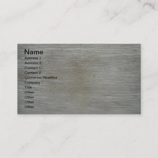 Cartes de visite en bois de grain de grange grise