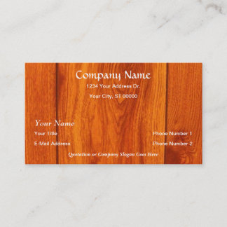Cartes de visite en bois de tuile de plancher de