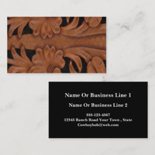 Cartes de visite en cuir Brown et noirs