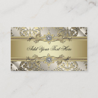 Cartes de visite en Damas noir or
