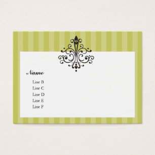 Cartes De Visite En filigrane et Flourish