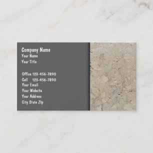 Cartes de visite en granit