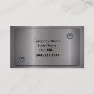 Cartes de visite en métal