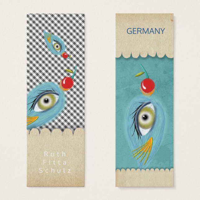 Cartes De Visite En vichy baby shower (Devant & derrière)