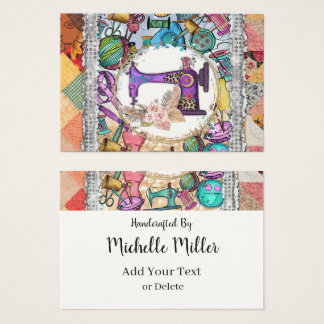 Cartes De Visite Enclos de cadeau de couture et de quilting