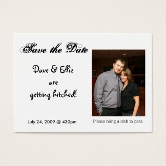 Cartes De Visite Enregistrer la Date, Dave & Ellie sont g...
