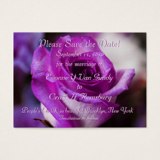 Cartes De Visite Enregistrer la date II customisée