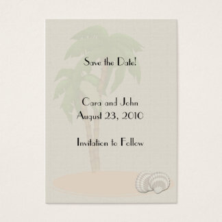 Cartes De Visite Enregistrer la date tropicale