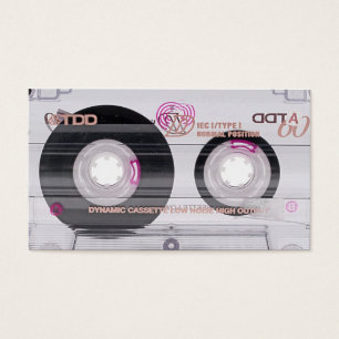 Cartes De Visite Enregistreur à cassettes de vieille école