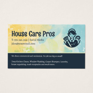Cartes De Visite Entretien avec chambre   Services de soins à domic