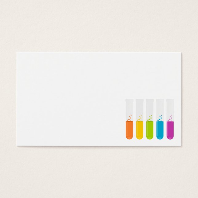 Cartes De Visite éprouvettes-tubes-155769 éprouvettes réactifs chim (Devant)