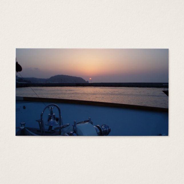 Cartes De Visite Équipage de yacht (Devant)