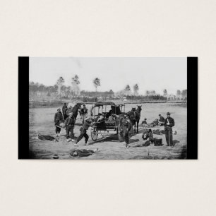 Cartes De Visite Équipage des ambulances de guerre civile