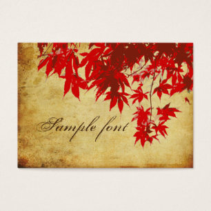 Cartes De Visite Érable japonais vintage PixDezines, automne