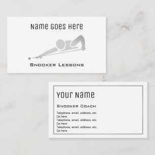 Cartes de visite "essentiels" de billard