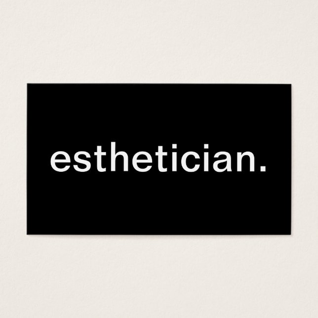 Cartes De Visite Esthéticien (Devant)