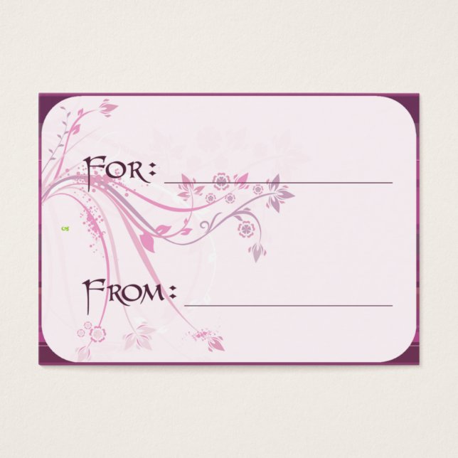 Cartes De Visite Étiquette cadeau - Parchemins (Devant)