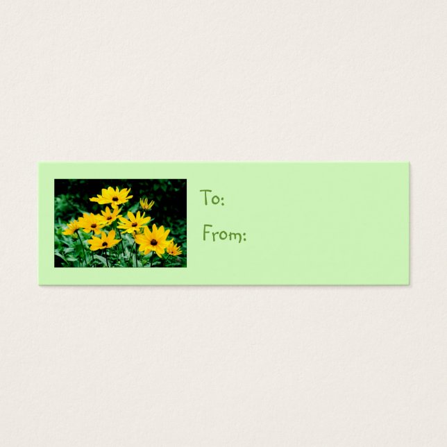 Cartes De Visite Étiquette Cadeau Rudbeckies (Devant)