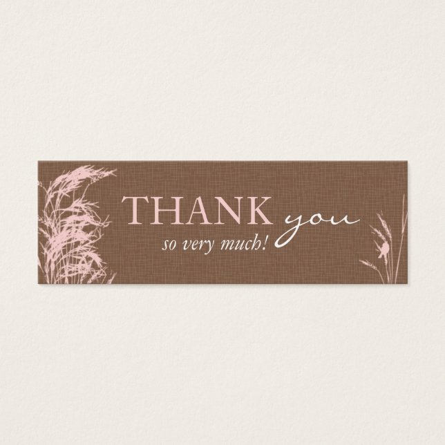 Cartes De Visite Étiquette cadeau Sweet Automne Mariée Skinny (Devant)