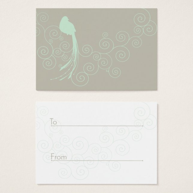 Cartes De Visite Étiquette cadeau tout usage (Devant & derrière)