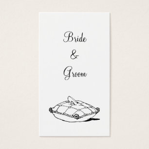 Cartes De Visite Étiquette Cinderella sur mariage personnalisé Cous
