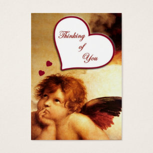 Cartes De Visite Étiquette de cadeaux de Pensée Cupide