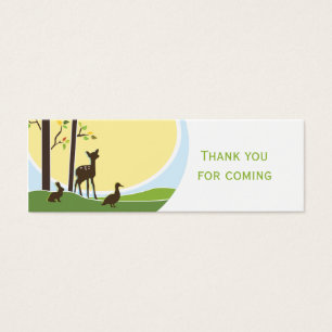 Cartes De Visite Étiquette de faveur de la forêt