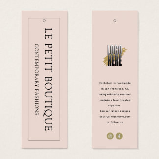 Cartes De Visite Étiquette de magasin de vêtements Modern Blush