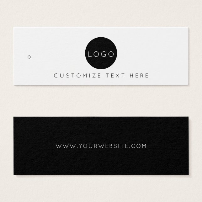 Cartes De Visite Étiquette de marquage de logo d'entreprise (Devant & derrière)