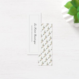 Cartes De Visite Étiquette de Présentation Blanche avec Nom d'Entre