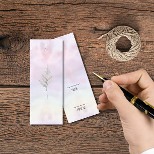Cartes De Visite Étiquette de prix à balançoire aquarelle minimalis