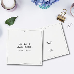 Cartes De Visite Étiquette de prix à bascule carré pour magasin de