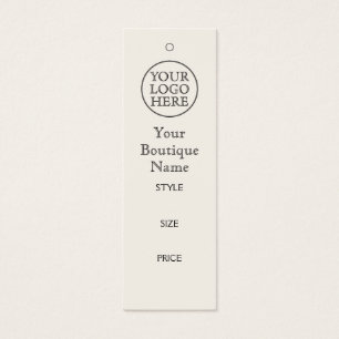 Cartes De Visite Étiquette de prix avec logo vintage