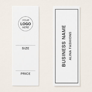 Cartes De Visite Étiquette de prix d'affichage de logo d'entreprise