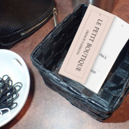 Cartes De Visite Étiquette de prix de l'affichage à accrochage simp