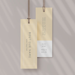 Cartes De Visite Étiquette de prix de vêtements Avery jaune Étiquet