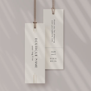 Cartes De Visite Étiquette de prix de vêtements EVERLY Ivory
