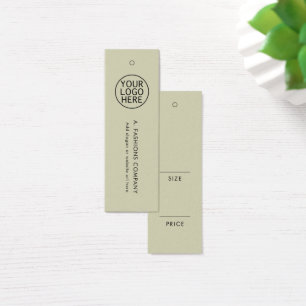 Cartes De Visite Étiquette de prix des vêtements élégants du logo d