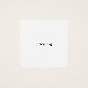 Cartes De Visite Étiquette de prix personnalisée 6,35 cm x 6,35 cm