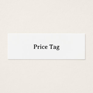 Cartes De Visite Étiquette de prix personnalisée Mini 3,0" x 1,0"