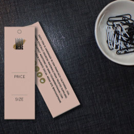 Cartes De Visite Étiquette de prix Simple Ajoutez votre logo Vêteme