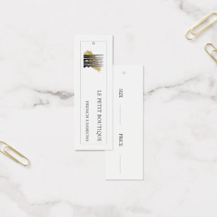 Cartes De Visite Étiquette de prix suspendue moderne de mode de log