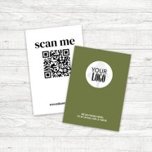 Étiquette de produit de code QR de logo d'entrepri